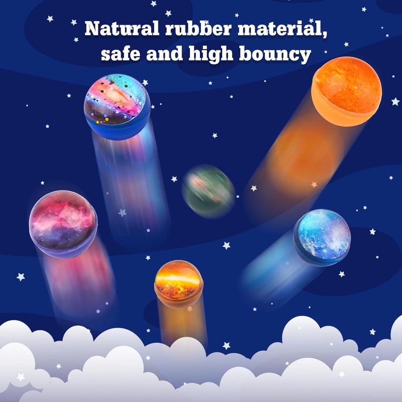 Ecoofor 24 Pieces Bouncy Balls 32mm Bounce Balls 6 Styles High Bouncing Balls Toys for Kids Party Favors Birthdays Gift Classroom - Image 4